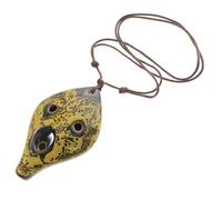 Cabilock Ocarina with Extraordinary Tones Wonderful Sound Making and 6-Hole Leaf-Shaped Wind Instrument - White Porcelain for Beginner Practice Music Learning