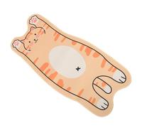 Cabilock Orange Cartoon Mouse Pad with Smooth Glide and Accurate Tracking, Rubber Material for Office and Home Use, Creative Animal Design Suitable for Teachers and Students
