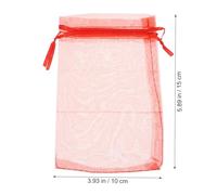 Cabilock Organza Drawstring Bags Practical and Easy to Use 100pcs Party Favor Bags Random Color for Small Presents and Sweet Treats Suitable for Church and Hotels