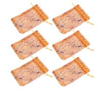 Cabilock Organza Drawstring Bags Sturdy 100pcs Halloween Orange Organza Gift Bags Convenient to Carry for Party Favors and Jewelry Storage for Halloween and Party Candy
