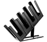Cabilock Paper Cup Holder Stand, Adjustable Paper Cup Display Rack, 4 Compartment Coffee Mug Dispenser Countertop Storage Organizer Dispenser for Cafe Bar Buffet Restaurant