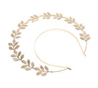 Cabilock Pearl Headband Headpiece, Crown Bridal Headband, Halo Headpiece, Golden Alloy Vintage Style, Bridesmaid for Evening Parties and Social Gatherings