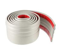 Cabilock Peel and Stick Baseboard Trim 2 Meters Self-Adhesive Molding for Living Room Gray Foam Wall Edge Molding 9.8cm Wide