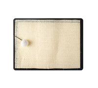 Cabilock Pet Cat Scratching Mat Made of Sturdy Sisal Material, Khaki Colour, Satisfies Scratching Instinct and Protects Sofa and Carpet from Damage, Not Easy to Deform