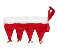 Cabilock Pet Collar Lightweight Comfortable with Bells Christmas Adjustable Polyester Holiday Collar for Cats and Dogs for Pet Costume Events and New Year's Parties