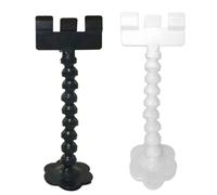 Cabilock Pet Selfie Stick Clip Phone Holder for Dogs and Cats, White Plastic Smartphone Attachment Tool for Pet Photos and Portraits