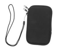 Cabilock Phone Carrying Case with Neck Lanyard Neoprene Cell Phone Sleeve Pouch Multifunctional Storage Portable Black for Walking Beach Use