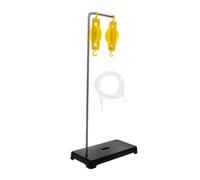 Cabilock Physics Pulley Block Set with Stand for Mechanics Experiments Abs and Iron Construction Precise Measurement Tool for Science Learning and Teaching in Laboratories and Classrooms
