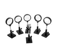 Cabilock Physics Science Kit for Students with Plane Mirror, Convex and Concave Lenses, Optical Prism 6pcs Classroom Optical Experiment Set for Teaching Geometric Optics