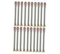 Cabilock Piano Tuning Mute Kit with 50Pcs Sturdy Metal and Leather Straps Non-Deformable Piano Tuning Small Ropes for Precision Tuner Use with Second Locking Protection