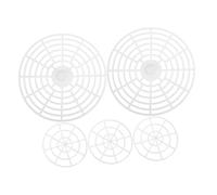 Cabilock Pickle Jar Press Plate Set 5pcs Including 2 Medium 15cm and 3 Small 7.9cm Plastic Fermentation Mesh Weights for Home Vegetable Fermenting and Kimchi Pickling