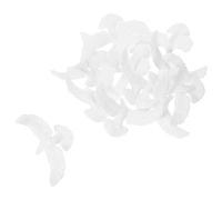 Cabilock Pigeon Ornament 12pcs White Plastic Winged Doves with Elegant Design for Wedding Decorations, Home and New Year