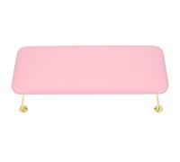 Cabilock Pink Nail Art Hand Cushion with Removable Leather Cover Thickened Non-slip Support Wrist Rest for Manicure and Pedicure Use for Salon and Home Nail Care