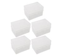 Cabilock Pipette Tips Box Universal Plastic 5pcs Storage, Compatibility Tip Organizer for Small and White Plastic Container Laboratory Supplies for Education Labs