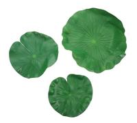Cabilock Placemats Unique with Wear Resistance and Heat Insulation Stylish Simulation Leaf Table Mats 3pcs Plastic Lotus Leaf Shaped Green Food Mats for Buffets and Restaurants