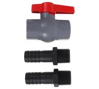 Cabilock Plastic Ball Valve Hose Connector Quick Shut-Off Valve for Water Tanks and Pools Push-fit for Household Farm and Construction Water Management