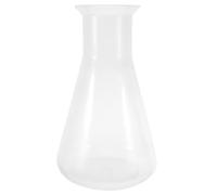 Cabilock Plastic Erlenmeyer Flask Transparent Wide Mouth Conical Flask Graduated Beaker Cylinder for Laboratory Chemistry and Science Education 1000 ml