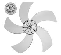 Cabilock Plastic Fan Blades Replacement for Standing Pedestal and Table Fans Five Blade Transparent Black Design and Low Noise
