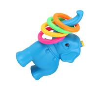 Cabilock Plastic Ring Toss for Blue Elephant Design with Rings Outdoor Indoor Throwing Game for Hand-eye Coordination Precision and Active Play