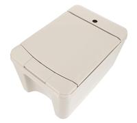 Cabilock Plastic Tea Residue Bucket with Wheels Garbage Container for Tea Leaves Smooth Texture Waste Bin for Home and Office Use