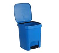 Cabilock Plastic Trash Can with Pedal and Flip Lid Compact Rectangular Garbage Container for Bathroom Kitchen Office Bedroom Home Dorm Hotel Modern Waste Bin for Efficient Indoor Waste
