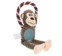Cabilock Plush Dog Chew Puppy for Medium Dogs Cloth Material Cute Monkey Shape Fights Boredom Chewing Fun Pet Supply