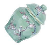 Cabilock Porcelain Tea Storage Jar Suitable for Storage and Tabletop Decorations 1300Ml Ceramic Tea Canister with Airtight Seal Portable Size Design