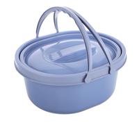 Cabilock Portable Adult Toilet Bucket with Lid Dual Handles Odor-preventing Travel Potty Chair for Camping Home Bedside Commode Versatile Fits All Body Types