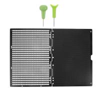 Cabilock Portable Braille Writing Board and Braille Stylus with 27 Lines and 30 Cells, Plastic Thickened Design for Blind People Writing Board, for Educational Institutions and Back