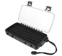 Cabilock Portable Cigar Storage Box with Humidifier Disc, Waterproof Plastic and Sponge Material, Holds to 5 Cigars, for Daily Use and Business Travels
