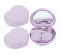 Cabilock Portable Contact Lens Cases Small Size Lightweight Pp Material 3 Sets with Mirror Travel Lens Storage Box for Backpack or Bag Use, Suitable for Family and Friends