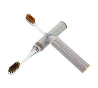 Cabilock Portable Folding Toothbrushes and Holidays 2pcs for Couples with Detachable Design and Extra Soft Bristles, Compact Travel Toothbrush Set with Portable Case for Business Travel