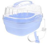 Cabilock Portable Hamster Cage with Buckle Lock and Handle, Plastic Small Animal Carrier for Travel and Outdoor Use, Suitable for Small Pets and Guinea Pigs
