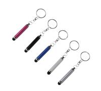 Cabilock Portable Keychain Stylus Pens and Easy to Carry Design 5pcs with Smooth Surface Random Color for Capacitive Touch Screens Suitable for Electronic Products