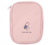 Cabilock Portable Medicine Travel Bag Lightweight and Sturdy Oxford Cloth First Aid Pouch for Camping and Emergency Supplies Storage