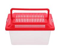 Cabilock Portable Plastic Turtle and Hamster Transport Box Aquarium Fish Tank with Secure Seal and Easy Carry for Travel and Outdoor Adventures