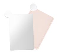 Cabilock Portable Stainless Steel Foundation Palette with Mirror for Convenient Color Mixing, Compact Makeup Plate Suitable for Makeup Products on The Go