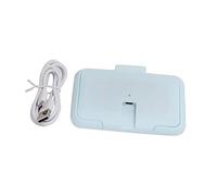 Cabilock Portable USB Baby Wipe Warmer and Wet Tissue Heater for Home and Car Use, Light Blue, Compact Size, USB Powered, Suitable for Newborns and Travel