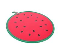 Cabilock Portable Watermelon Shaped Cutting Board with Juice Groove Lightweight Reversible Plastic Chopping Tray for Fruits Vegetables Food Dishwasher Safe for Home Outdoor Use