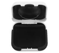 Cabilock Portable Waterproof Hearing Aid Case White with Cushioned Sponge and Hard Abs Shell, Compact Travel Storage Organizer for Hearing Aids Suitable for Business Trips and Seniors