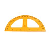 Cabilock Practical Protractor and Ruler Teaching Tool Geometry Drafting Set for Students School Home Classroom Use Yellow