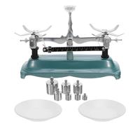 Cabilock Precision Mechanical Double Pan Balance Scale with Weights for Chemistry and Physics Lab Experiments Tray Table Classroom Teaching Tool for Scientific Analysis