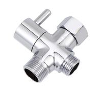 Cabilock Premium Stainless Steel Water Diverter Valve Chrome Plated Water Separator for Shower Head and Toilet Bidet Rust-Resistant Bathroom Connector High-end Silver Finish