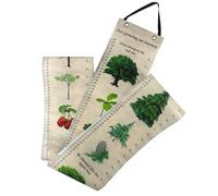 Cabilock Printed Hanging Height Chart Growth Ruler Plant Pattern Removable Wall-Mounted Height Measure Ruler for Boys and Girls and Adults Nursery Room Decor
