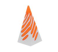 Cabilock Printed Spiral Cone Desk Decoration Unique Fidget with Eye Catching Design Impossible Pyramid Pass Through Sculpture Modern Artistic Decor for Home and Office