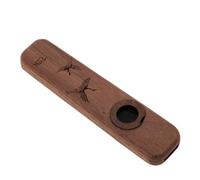 Cabilock Professional Wood Kazoo Flute in Black Walnut with Crane Design, Beginner and Performance Wooden Kazoo for Guitar and Ukulele Accompaniment, Portable Music Instrument for Ages