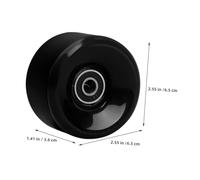 Cabilock PU Roller Skate Wheel Replacement with Bearings High Elasticity Wear-resistant Wheels for Outdoor Roller Skates Sturdy Supportive Base for Women Double Row Skating Shoes Smooth and