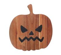 Cabilock Pumpkin Cutting Board Veggie Tray Wooden Trays for Decor Wooden Boards for Bar Light Brown Resin
