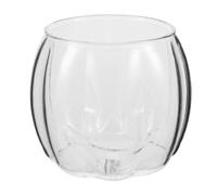 Cabilock Pumpkin Glass Cup: Cute Pumpkin Shaped Glass Mug for Halloween - Creative Coffee Cup for Cappuccino Latte Cocoa Milk Tea