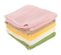 Cabilock Pure Cotton Drool Towels for Toddlers Multipurpose Face and Hand Washcloths Soft Absorbent Baby Saliva Towels Reusable 5pcs Mixed Color Set Random Color